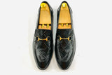 Stefania Black Leather Shoe