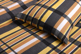 Ocher Stripe Bed Sheet Set