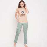 RCW1 - Women's - Sunflower printed night suit