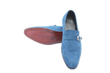 Blue Leather Suede with Leather Sole - Daily Essentials