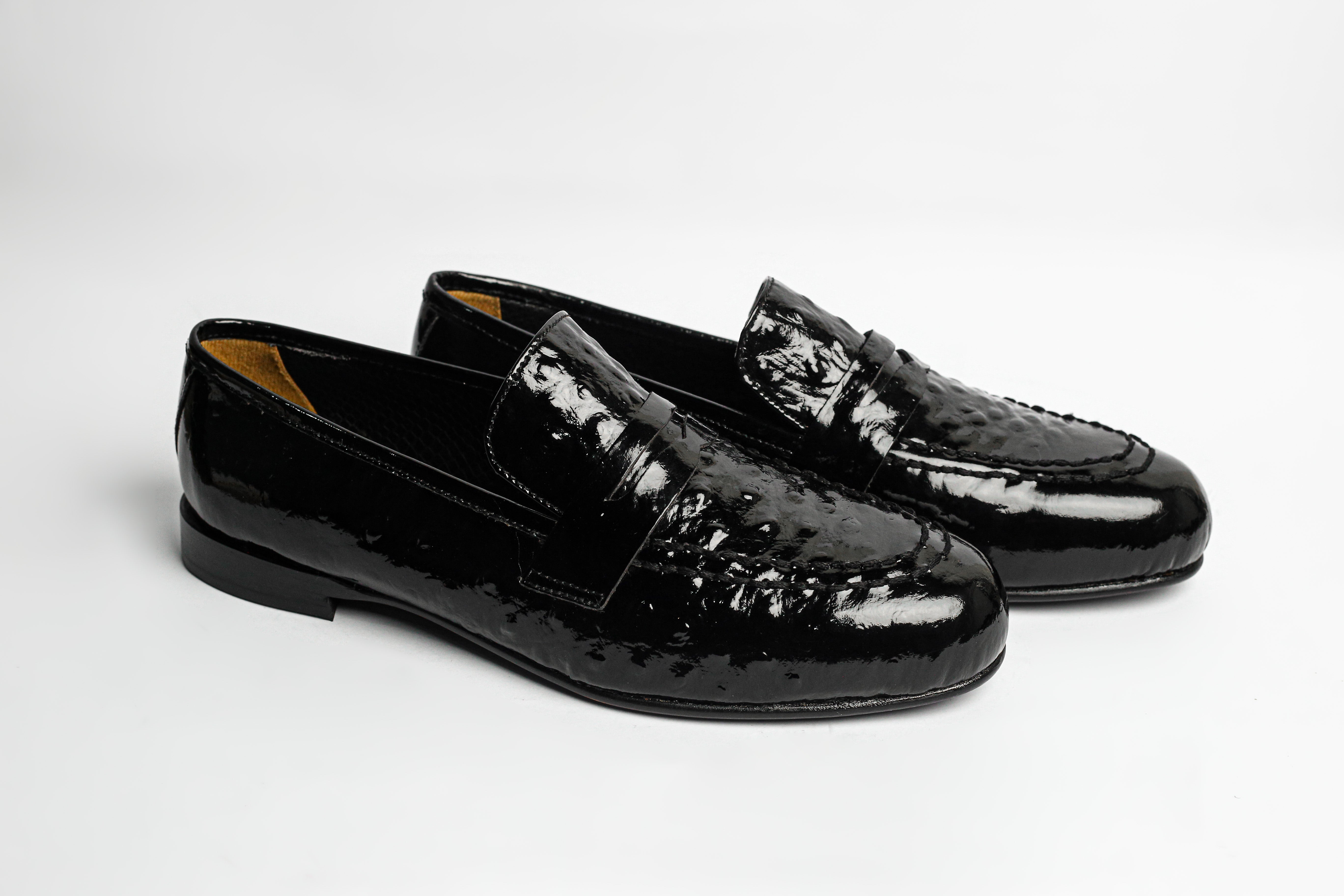 Whole Cut Patent Leather Loafers – Cart