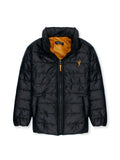 Puffer Jacket Full Sleeves Boys & Girls (Unisex) Black F