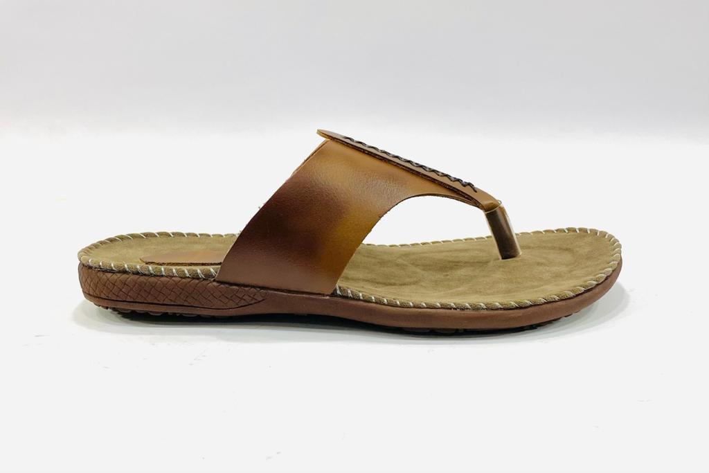 Darwin Brown Leather Slippers – Royal Cart